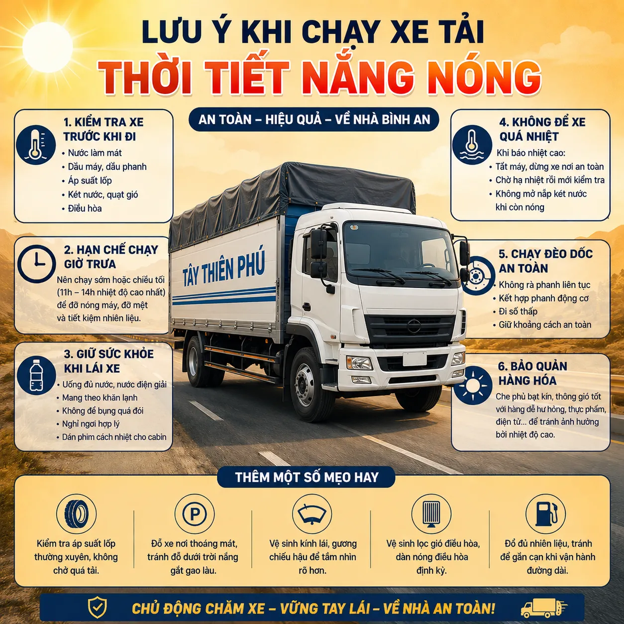 Kinh Nghiệm Anh Em Chạy Xe Tải Trời Nắng Hiệu Quả Và An Toàn