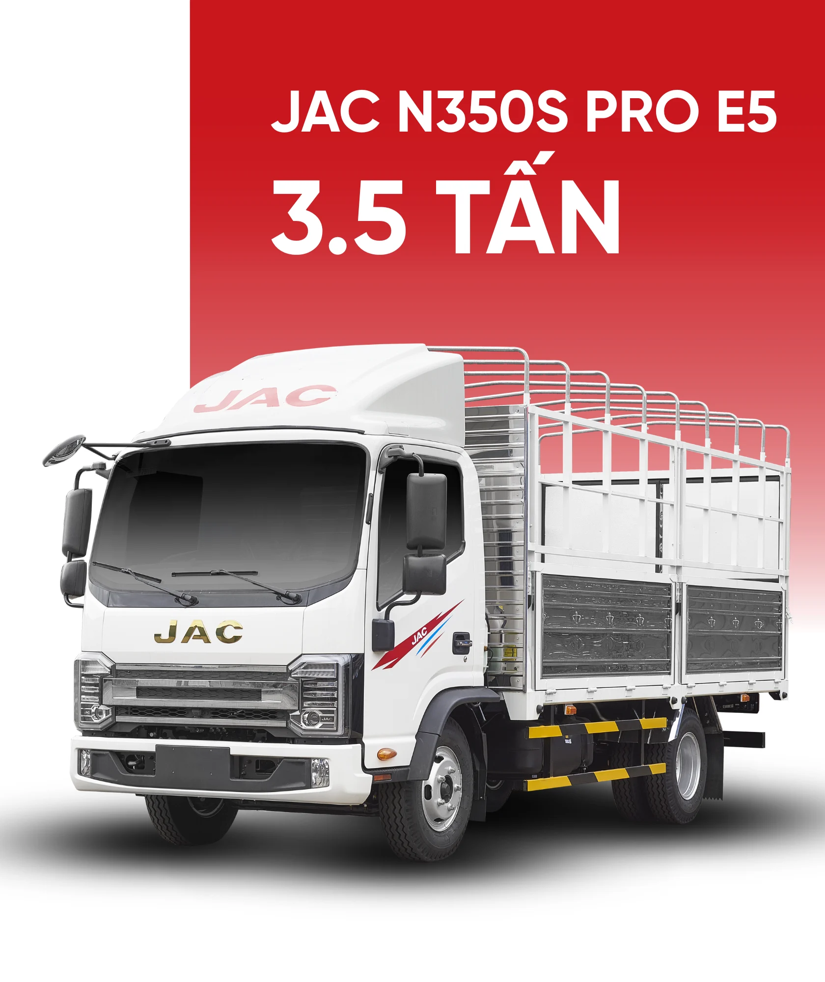 Xe tải JAC N350 Pro Euro 5 – Giải pháp vận tải 3.5 tấn mạnh mẽ, tiết kiệm và bền bỉ,